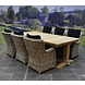 AVH-Collectie Darwin Ares dining tuinset 240x120xH77 cm 7 delig teak rotan black AVH-Collectie Darwin Ares dining tuinset 240x120xH77 cm 7 delig teak rotan black