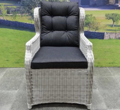 AVH-Collectie Ibiza Krista dining tuinset 240x100xH77 cm 7 delig wit AVH-Collectie Ibiza Krista dining tuinset 240x100xH77 cm 7 delig wit