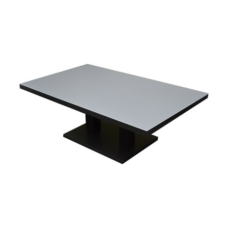 AVH-Collectie New York hoek dining loungeset 5 delig verstelbare tafel 140x85 cm antraciet aluminium