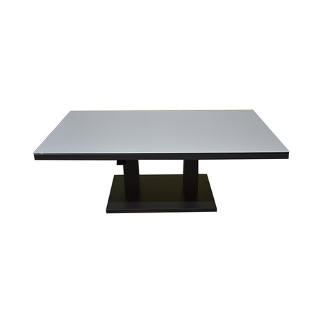 AVH-Collectie New York hoek dining loungeset 5 delig verstelbare tafel 140x85 cm antraciet aluminium