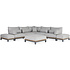 SUNS Evora hoek loungeset 11 delig light anthracite mixed weave / matt royal grey SUNS Evora hoek loungeset 11 delig light anthracite mixed weave / matt royal grey