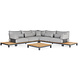 SUNS SUNS Evora hoek loungeset 8 delig light anthracite mixed weave / matt royal grey SUNS SUNS Evora hoek loungeset 8 delig light anthracite mixed weave / matt royal grey