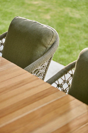 SUNS SUNS Rialto uitschuifbare dining tuintafel 217-269x100xH75 cm MRG/natural teak SUNS SUNS Rialto uitschuifbare dining tuintafel 217-269x100xH75 cm MRG/natural teak