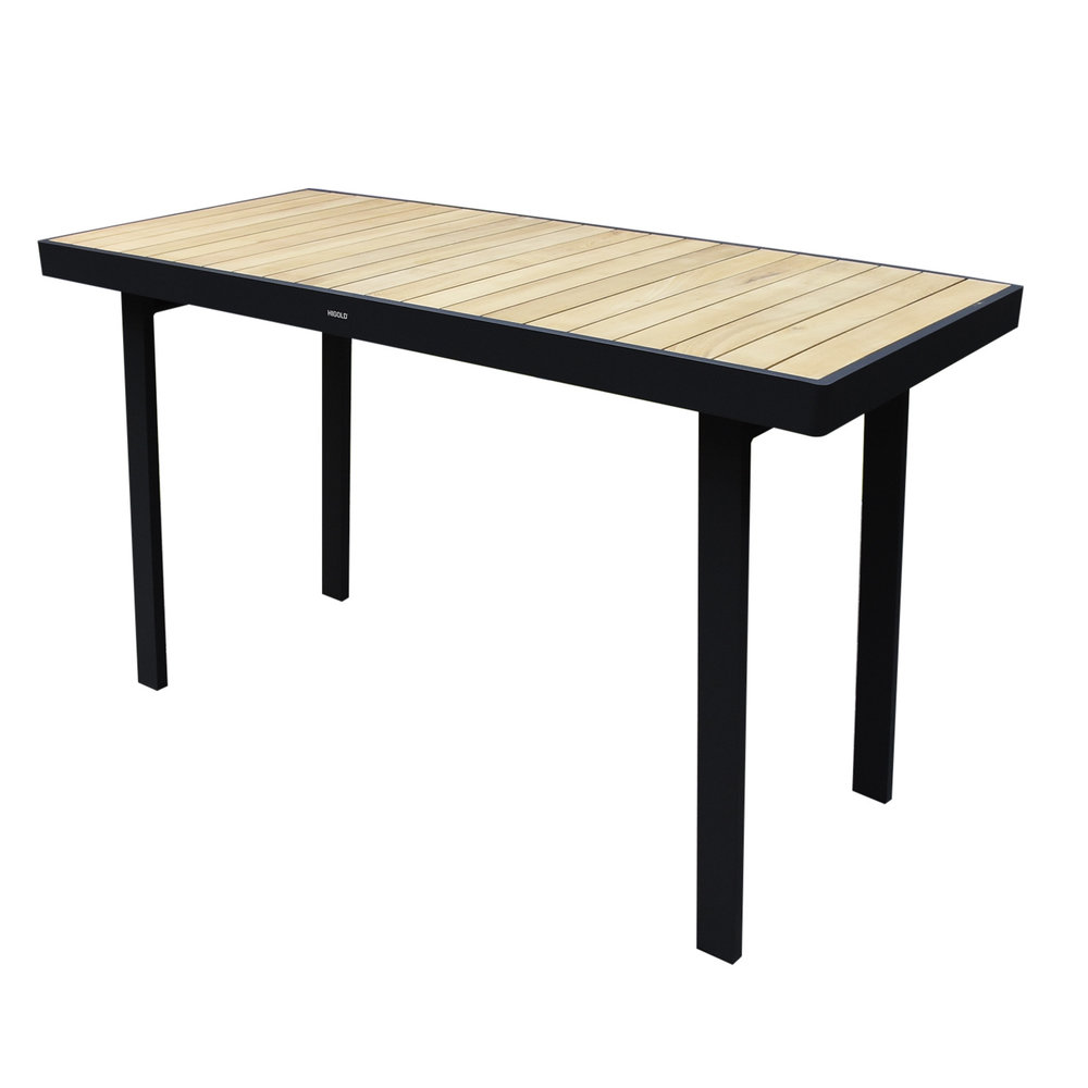 Higold York bartafel 180x82xH106,5 cm aluminium antraciet teak Higold York bartafel 180x82xH106,5 cm aluminium antraciet teak