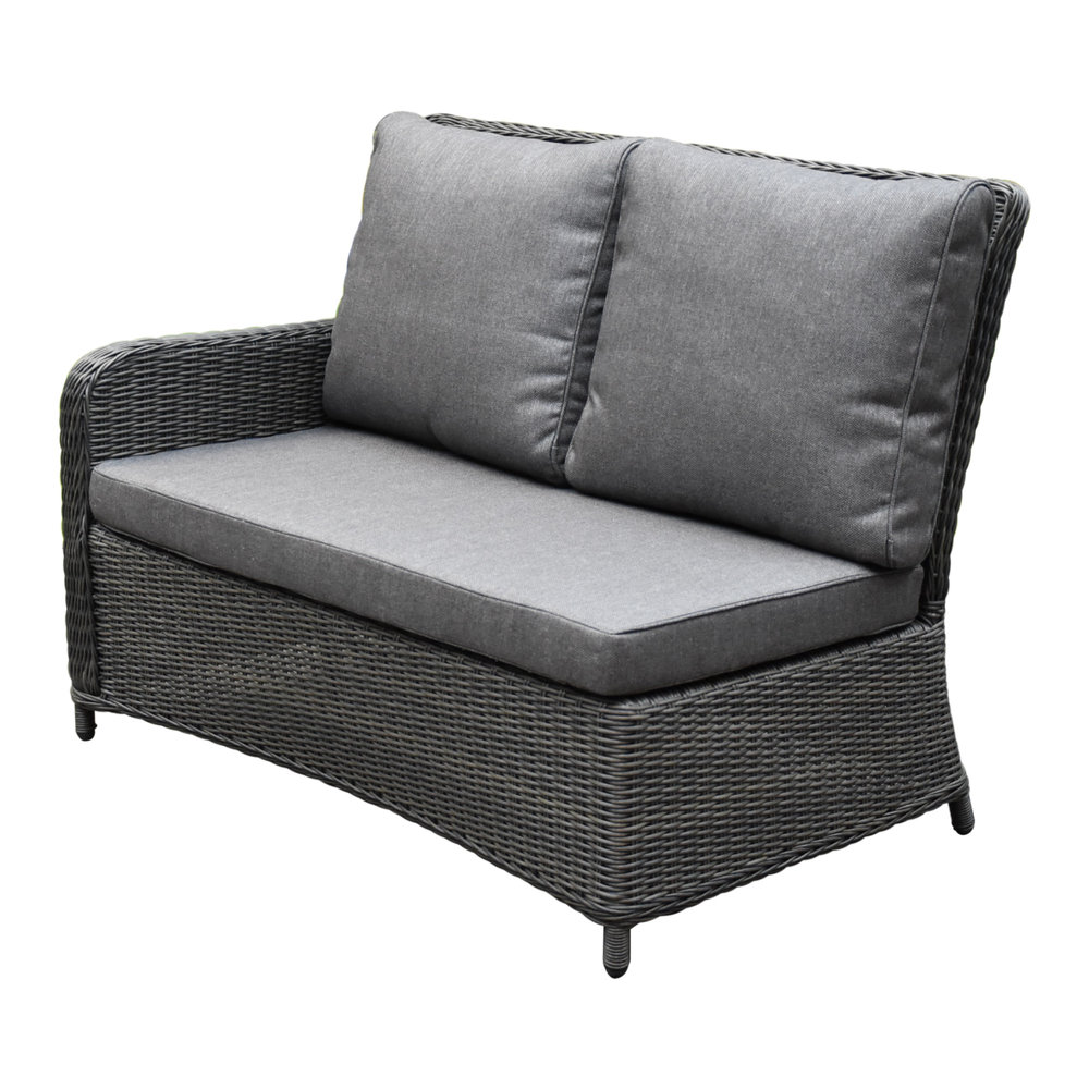 Bilbao premium dining loungeset 8 delig antraciet wicker Bilbao premium dining loungeset 8 delig antraciet wicker