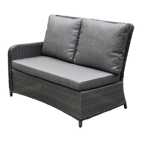 Bilbao premium dining loungeset 8 delig antraciet wicker Bilbao premium dining loungeset 8 delig antraciet wicker