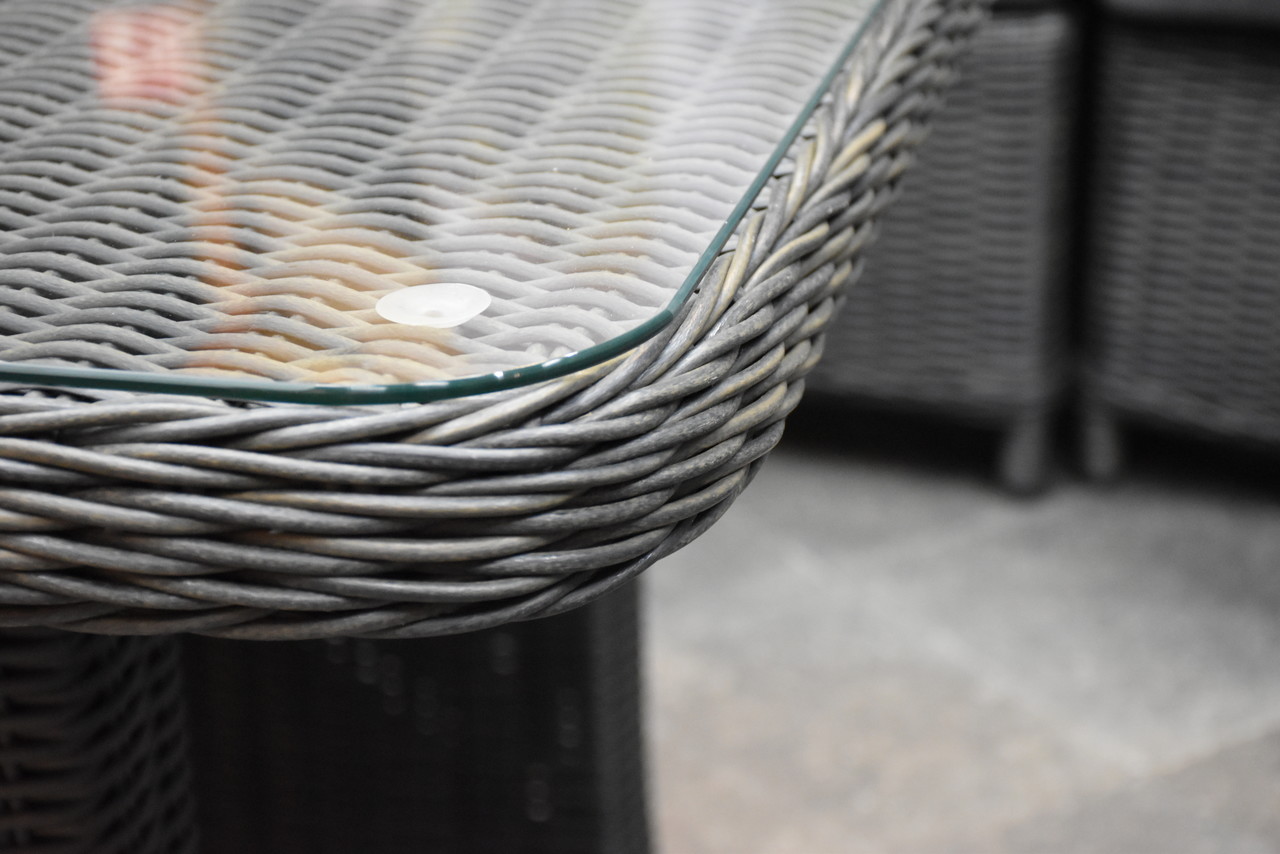 Bilbao premium dining loungeset 9 delig antraciet wicker Bilbao premium dining loungeset 9 delig antraciet wicker