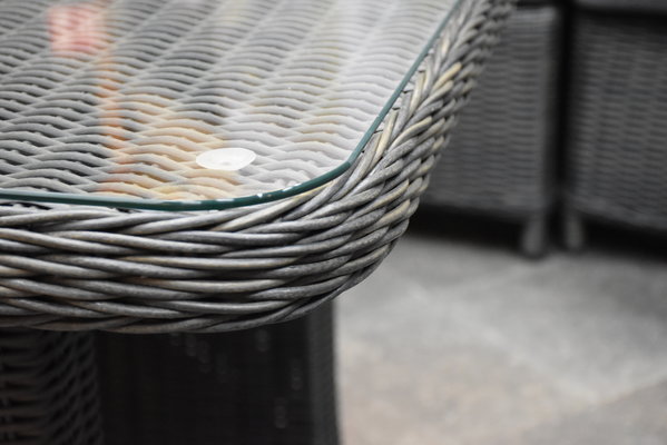 Bilbao premium dining loungeset 9 delig antraciet wicker Bilbao premium dining loungeset 9 delig antraciet wicker