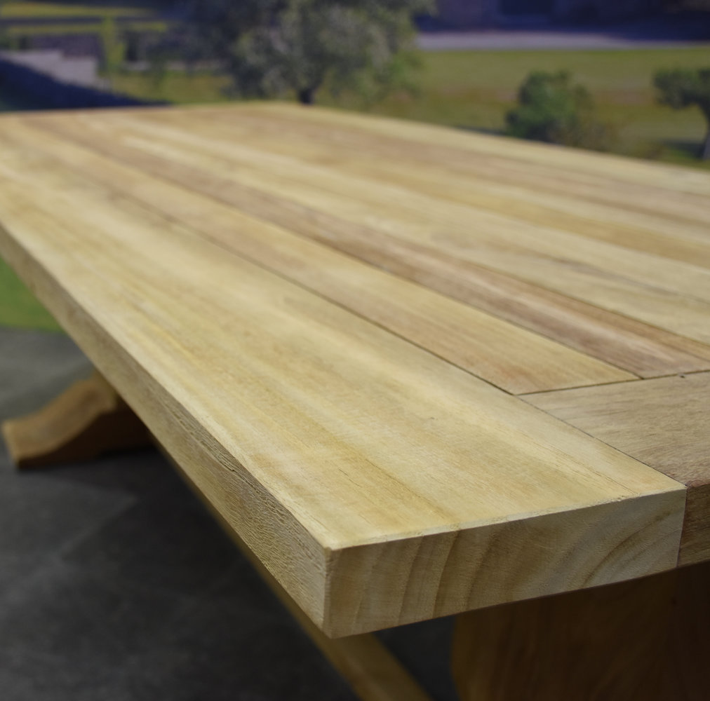 AVH-Collectie Ibiza Geneva dining tuinset 240x100xH77 cm 7 delig grijs teak AVH-Collectie Ibiza Geneva dining tuinset 240x100xH77 cm 7 delig grijs teak