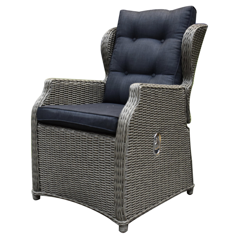 AVH-Collectie Ibiza XL dining tuinstoel verstelbaar grijs AVH-Collectie Ibiza XL dining tuinstoel verstelbaar grijs