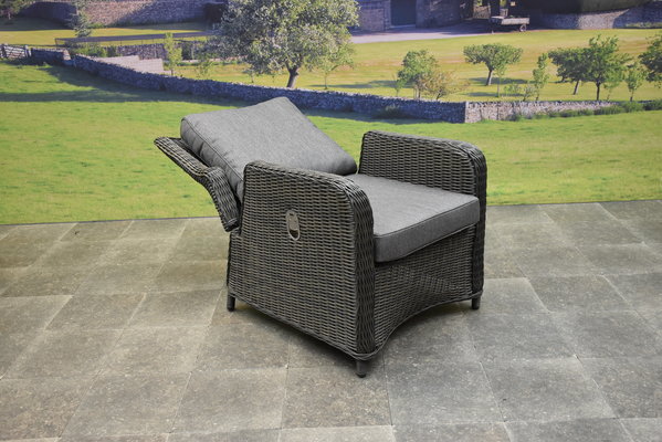 Bilbao Premium dining hoek loungeset 6 delig verstelbaar antraciet wicker Bilbao Premium dining hoek loungeset 6 delig verstelbaar antraciet wicker