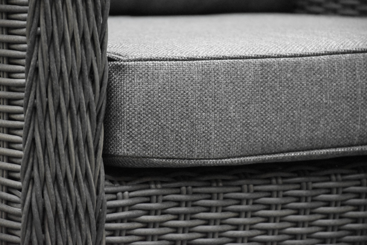 Bilbao Premium dining hoek loungeset 6 delig verstelbaar antraciet wicker Bilbao Premium dining hoek loungeset 6 delig verstelbaar antraciet wicker