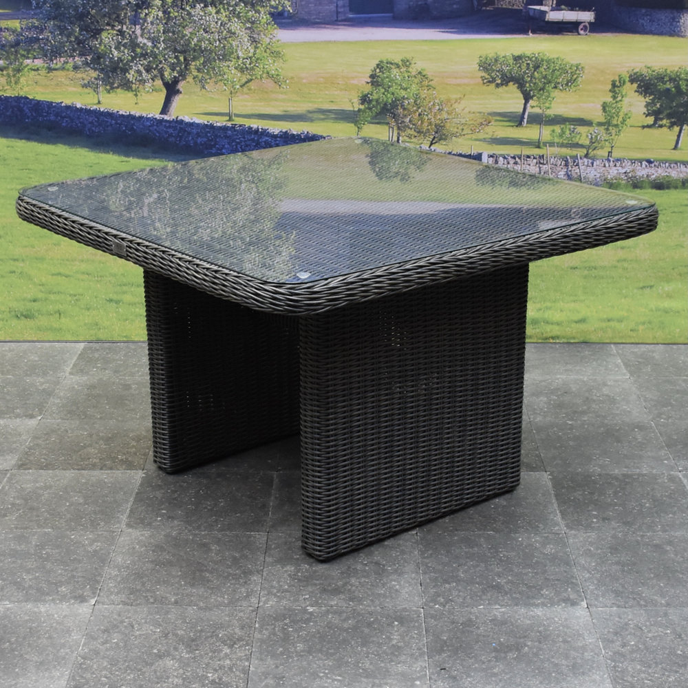 Bilbao Premium dining hoek loungeset 6 delig verstelbaar antraciet wicker Bilbao Premium dining hoek loungeset 6 delig verstelbaar antraciet wicker