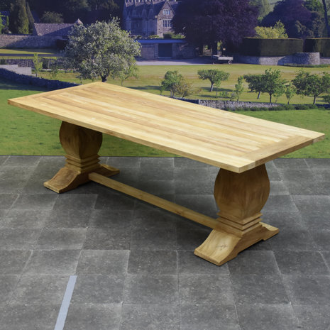 AVH-Collectie Darwin Geneva dining tuinset 240x100xH77 cm 7 delig grijs teak AVH-Collectie Darwin Geneva dining tuinset 240x100xH77 cm 7 delig grijs teak