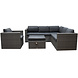 AVH-Collectie Sahara hoek loungeset 4 delig antraciet wicker AVH-Collectie Sahara hoek loungeset 4 delig antraciet wicker