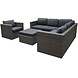 AVH-Collectie Sahara hoek loungeset 4 delig antraciet wicker AVH-Collectie Sahara hoek loungeset 4 delig antraciet wicker