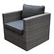 AVH-Collectie Sahara hoek loungeset 4 delig antraciet wicker AVH-Collectie Sahara hoek loungeset 4 delig antraciet wicker