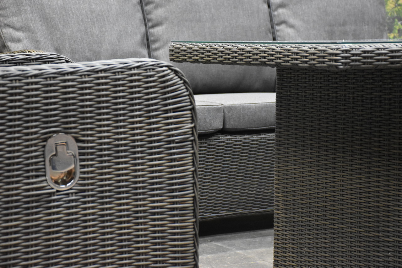 Bilbao premium stoel bank loungeset verstelbaar 4 delig antraciet Bilbao premium stoel bank loungeset verstelbaar 4 delig antraciet