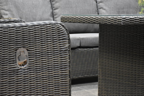 Bilbao premium stoel bank loungeset verstelbaar 4 delig antraciet Bilbao premium stoel bank loungeset verstelbaar 4 delig antraciet