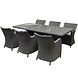Bilbao Menorca dining tuinset 220x100xH77 cm 7 delig antraciet Bilbao Menorca dining tuinset 220x100xH77 cm 7 delig antraciet