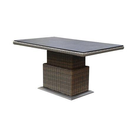 AVH-Collectie Ibiza dining verstelbare hoek loungeset 7 delig grijs met verstelbare tafel AVH-Collectie Ibiza dining verstelbare hoek loungeset 7 delig grijs met verstelbare tafel