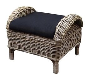 AVH-Collectie Naturel relax voetenbank 50x65xH43 cm - olefin black AVH-Collectie Naturel relax voetenbank 50x65xH43 cm - olefin black