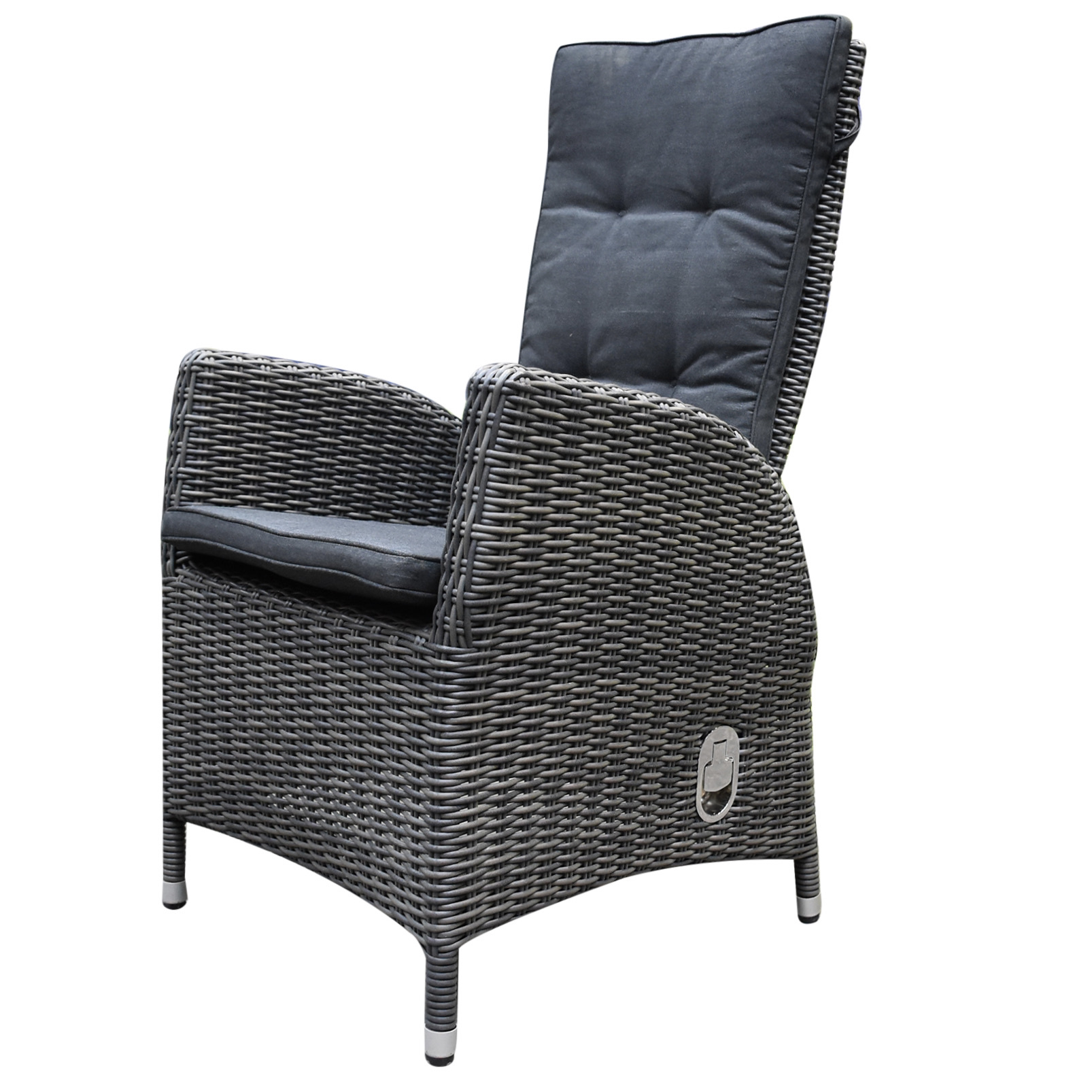 AVH-Collectie Menorca dining tuinstoel verstelbaar antraciet