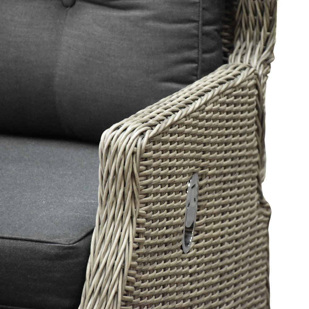 AVH-Collectie Ibiza hoek dining loungeset 7-delig verstelbaar grijs AVH-Collectie Ibiza hoek dining loungeset 7-delig verstelbaar grijs