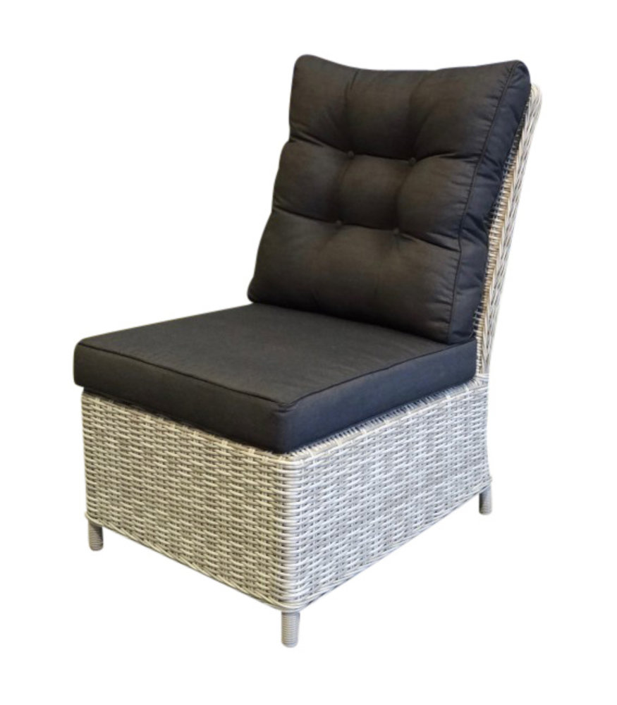 AVH-Collectie Ibiza hoek loungeset 4 delig verstelbaar wit grijs AVH-Collectie Ibiza hoek loungeset 4 delig verstelbaar wit grijs