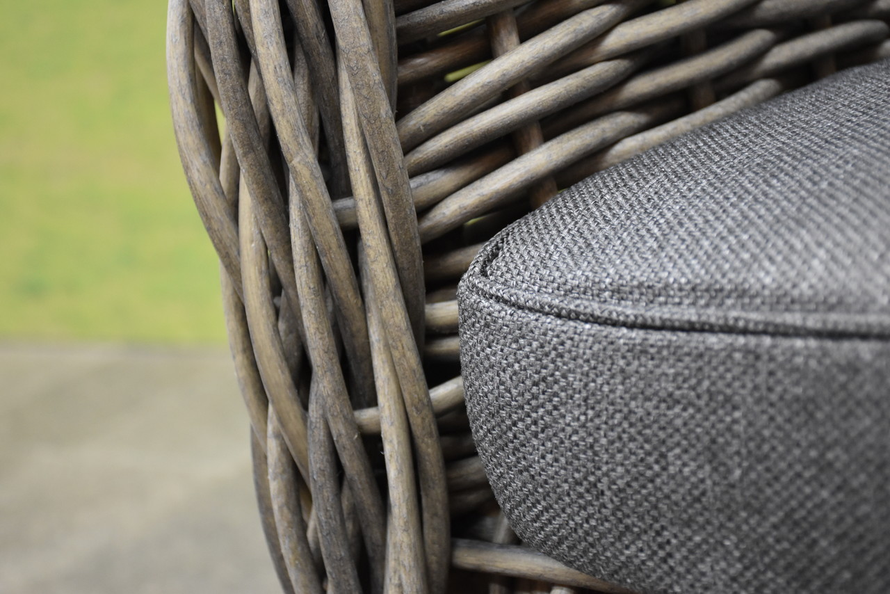 Barakaldo stoel bank loungeset 4 delig bruin grijs wicker Barakaldo stoel bank loungeset 4 delig bruin grijs wicker