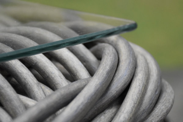 Barakaldo stoel bank loungeset 4 delig bruin grijs wicker Barakaldo stoel bank loungeset 4 delig bruin grijs wicker