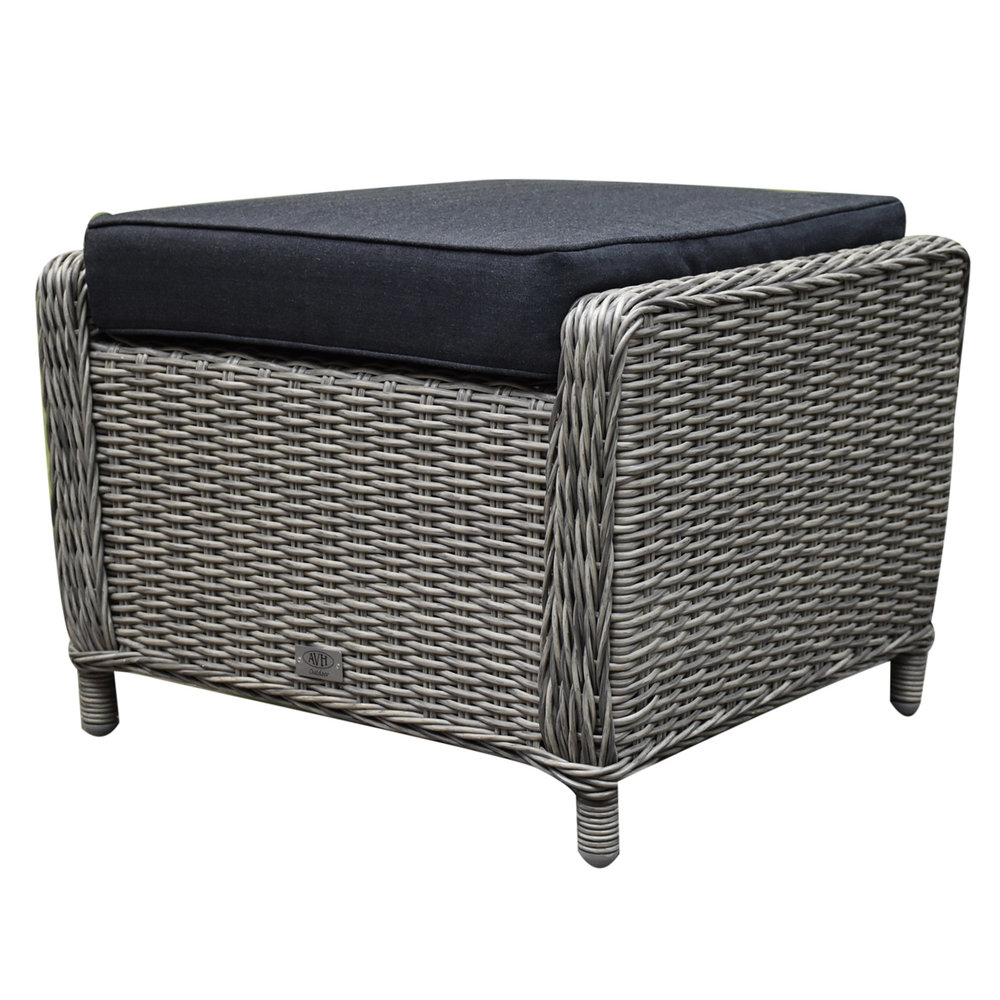 AVH-Collectie Ibiza voetenbank 64x52xH43 cm grijs AVH-Collectie Ibiza voetenbank 64x52xH43 cm grijs