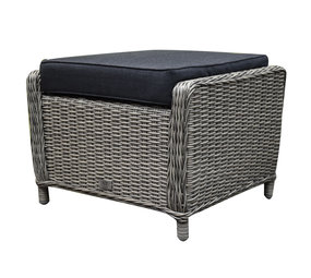 AVH-Collectie Ibiza voetenbank 64x52xH43 cm grijs AVH-Collectie Ibiza voetenbank 64x52xH43 cm grijs