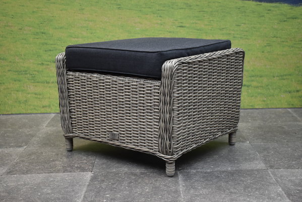 AVH-Collectie Ibiza voetenbank 64x52xH43 cm grijs AVH-Collectie Ibiza voetenbank 64x52xH43 cm grijs