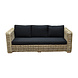 AVH-Collectie Nissah 3-zitsbank naturel rotan - suntech black AVH-Collectie Nissah 3-zitsbank naturel rotan - suntech black