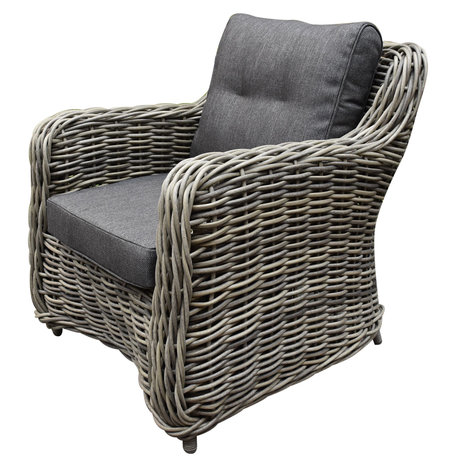 AVH-Collectie Barakaldo premium lounge tuinstoel grijs AVH-Collectie Barakaldo premium lounge tuinstoel grijs