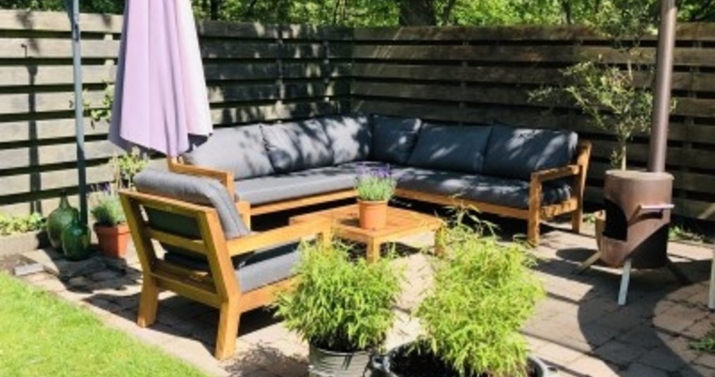Een groene oase tussen het steen