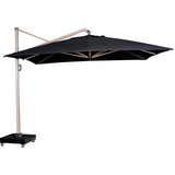 Platinum Icon premium zweefparasol 400x300 cm oak mast faded black