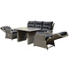 AVH-Collectie Ibiza XL stoel-bank loungeset 4-delig verstelbaar grijs AVH-Collectie Ibiza XL stoel-bank loungeset 4-delig verstelbaar grijs