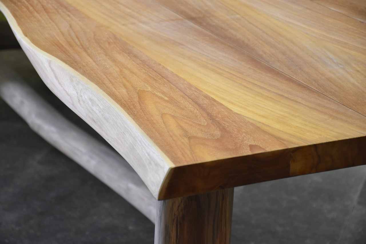 AVH-Collectie Pearl dining tuintafel 300x100xH77,5 cm teak AVH-Collectie Pearl dining tuintafel 300x100xH77,5 cm teak