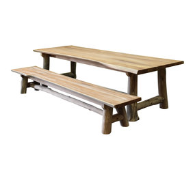 AVH-Collectie Pearl dining tuinset 300x100xH77,5 teak 2 delig AVH-Collectie Pearl dining tuinset 300x100xH77,5 teak 2 delig