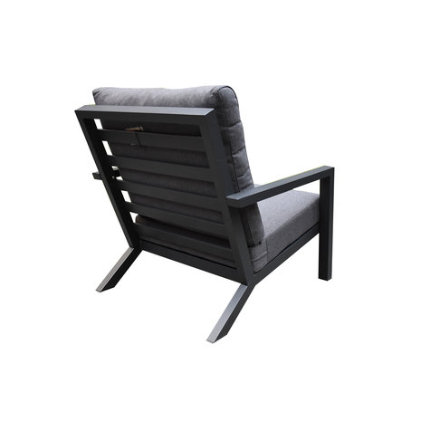 AVH-Collectie Malaga lounge balkonset 3 delig antraciet aluminium AVH-Collectie Malaga lounge balkonset 3 delig antraciet aluminium