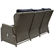 AVH-Collectie Ibiza XL stoel-bank loungeset 6-delig verstelbaar grijs AVH-Collectie Ibiza XL stoel-bank loungeset 6-delig verstelbaar grijs