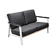 AVH-Collectie Albina stoel bank loungeset 4 delig aluminium wit AVH-Collectie Albina stoel bank loungeset 4 delig aluminium wit