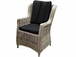 Darwin dining tuinstoel naturel rotan - olefin black