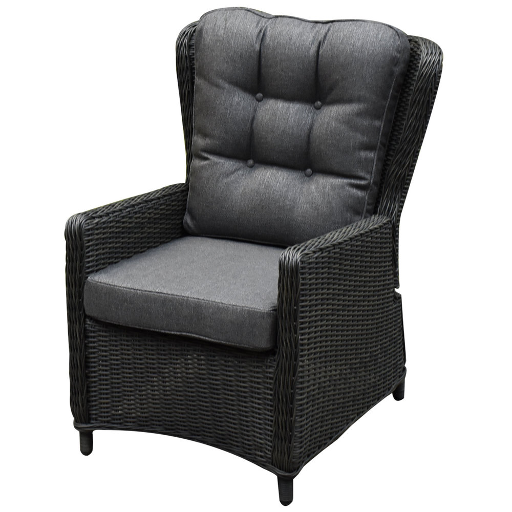 Marina premium lounge tuinstoel verstelbaar antraciet Marina premium lounge tuinstoel verstelbaar antraciet