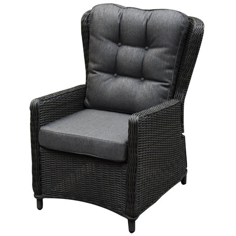 Marina premium lounge tuinstoel verstelbaar antraciet Marina premium lounge tuinstoel verstelbaar antraciet