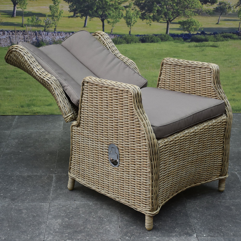 AVH-Collectie Darwin verstelbare dining tuinstoel bruin