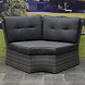 AVH-Collectie Houston XL hoek dining loungeset 5 delig antraciet links AVH-Collectie Houston XL hoek dining loungeset 5 delig antraciet links