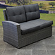 AVH-Collectie Houston XL hoek dining loungeset 5 delig antraciet links AVH-Collectie Houston XL hoek dining loungeset 5 delig antraciet links